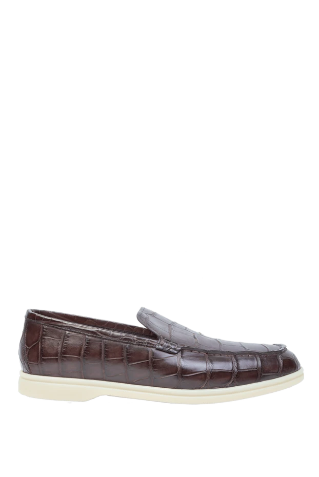 Cesare di Napoli man brown leather men's moccasins 169561 - photo 1