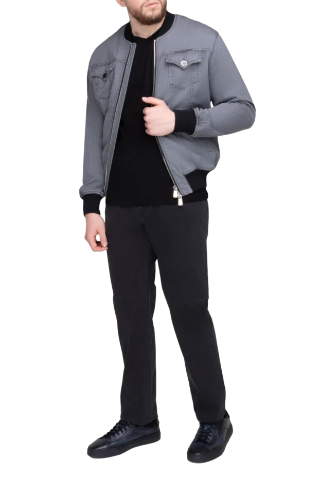 Scissor Scriptor чоловічі куртка джинсова з бавовни, поліестеру та поліуретану сіра чоловіча купити фото з цінами 168622 - фото 2
