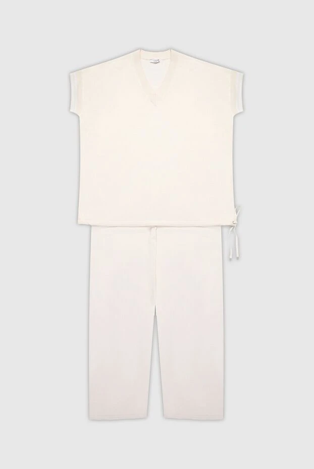 Peserico woman beige women's walking suit made of linen and cotton buy with prices and photos 168667 - photo 1