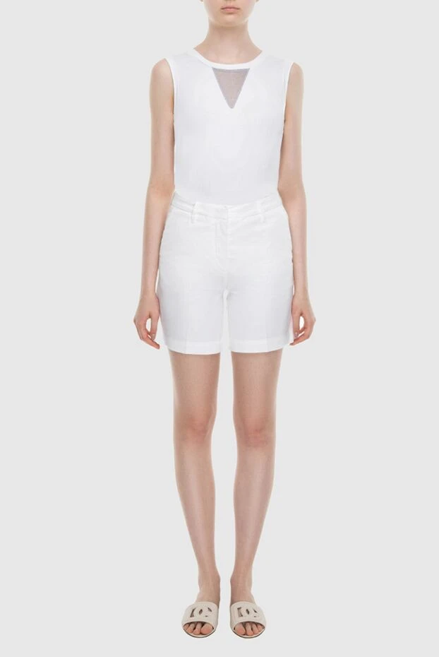 Jacob Cohen woman white cotton shorts for women buy with prices and photos 168706 - photo 2