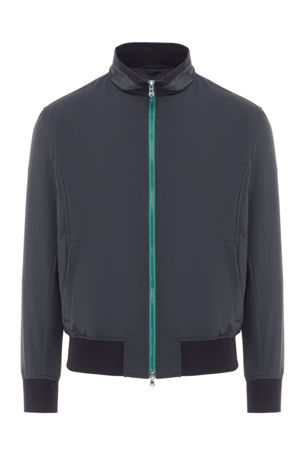 Barba Napoli куртка из шерсти и полиэстера синяя мужская 168708 - фото 1