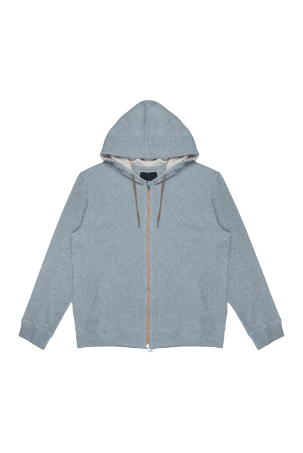 Barba Napoli man gray cotton and polyamide hoodie buy with prices and photos 168716 - photo 1