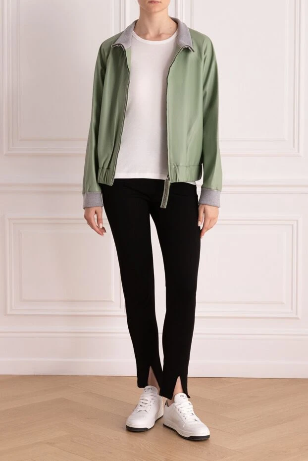 Fabiana Filippi woman women's green leather jacket buy with prices and photos 168749 - photo 2