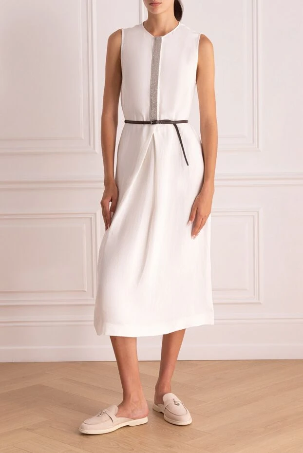 Fabiana Filippi woman white linen dress for women buy with prices and photos 168750 - photo 2