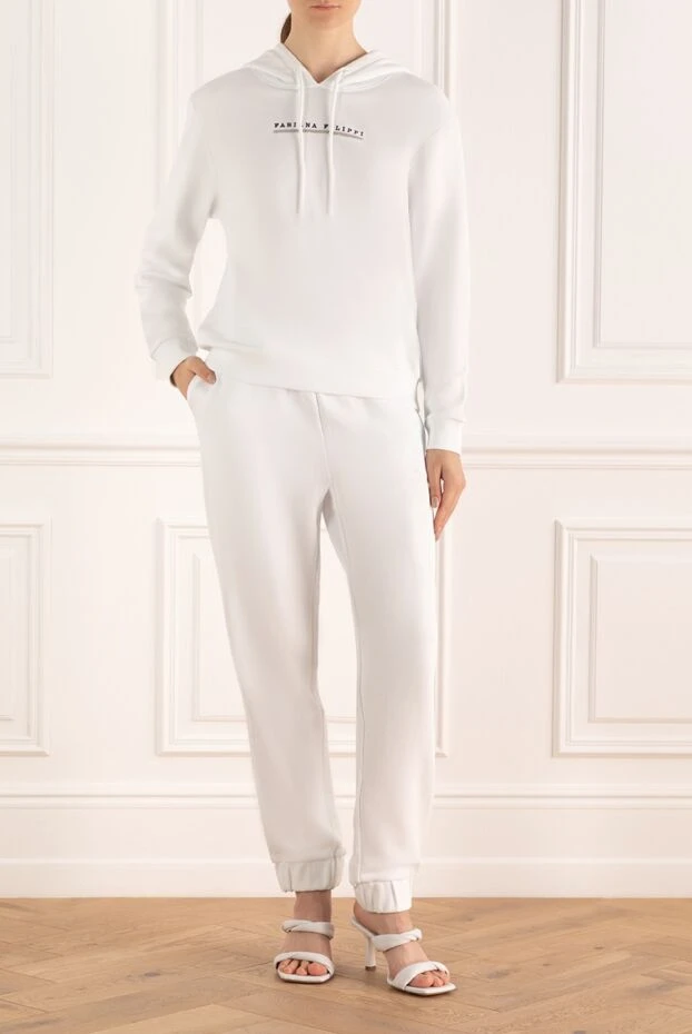 Fabiana Filippi woman white women's walking suit made of cotton and elastane 168754 - photo 2