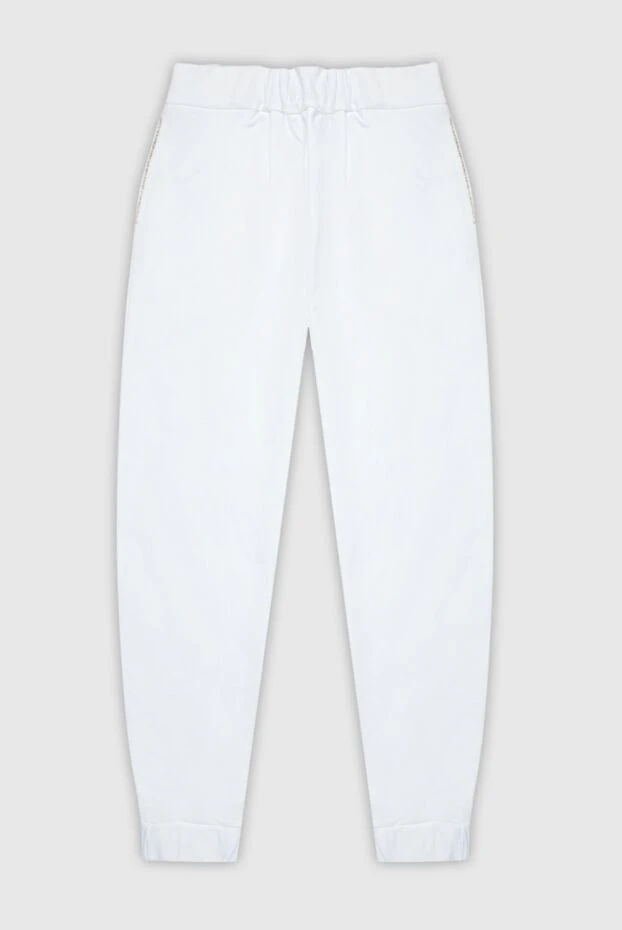 Fabiana Filippi woman white cotton trousers for women buy with prices and photos 168756 - photo 1