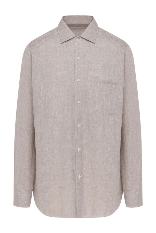 Loro Piana beige linen shirt for men 168772 - photo 1