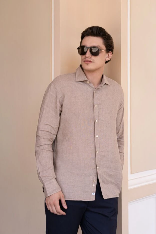 Loro Piana beige linen shirt for men 168772 - photo 2