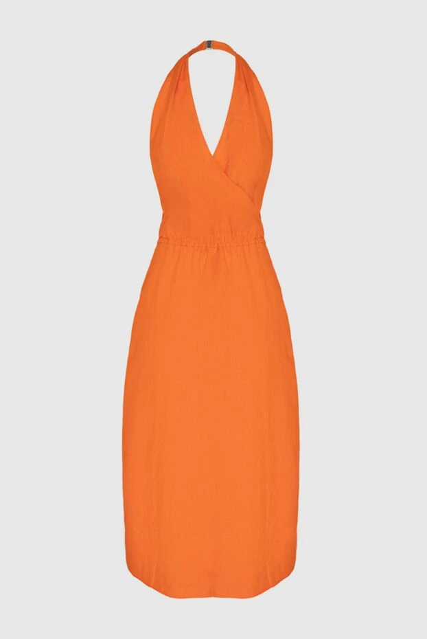 Loro Piana woman orange linen dress for women 168810 - photo 1