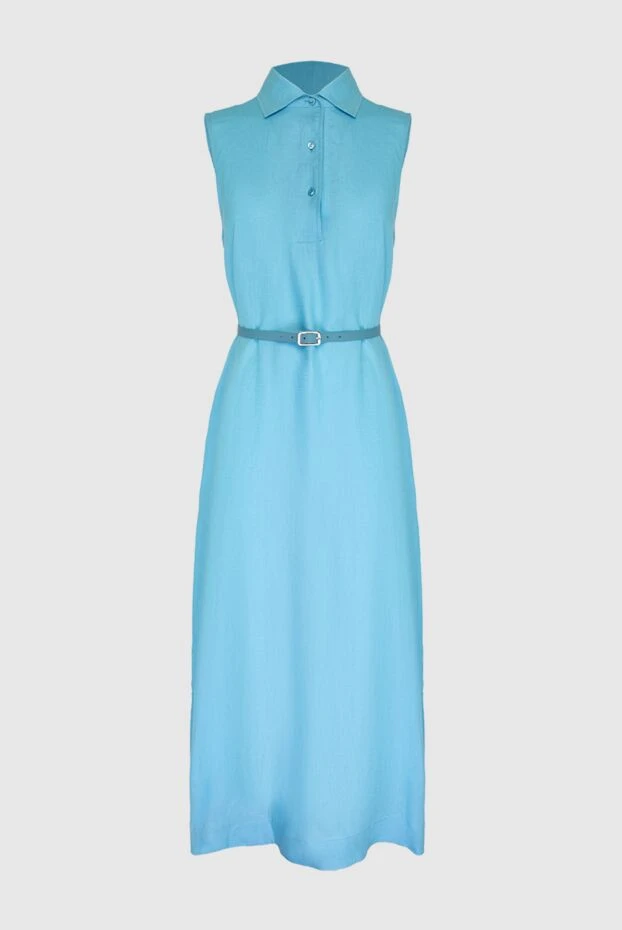 Loro Piana woman blue linen dress for women buy with prices and photos 168814 - photo 1