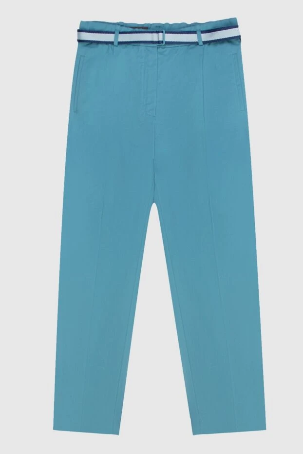 Loro Piana woman blue cotton trousers for women 168816 - photo 1