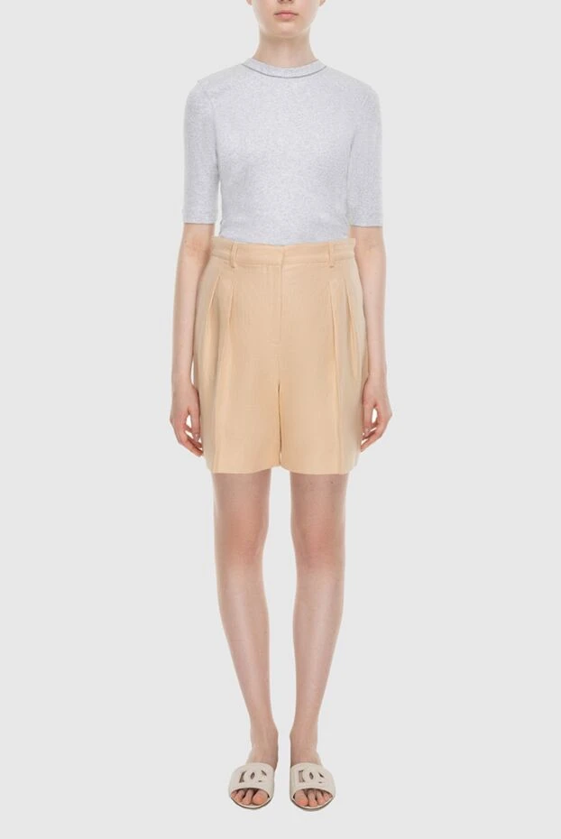 Loro Piana woman beige linen shorts for women buy with prices and photos 168831 - photo 2