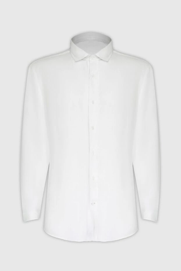 Brunello Cucinelli white linen shirt for men 168855 - photo 1