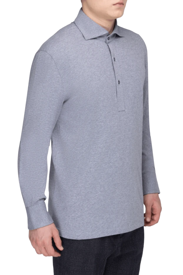 Brunello Cucinelli gray cotton shirt for men 168870 - photo 3