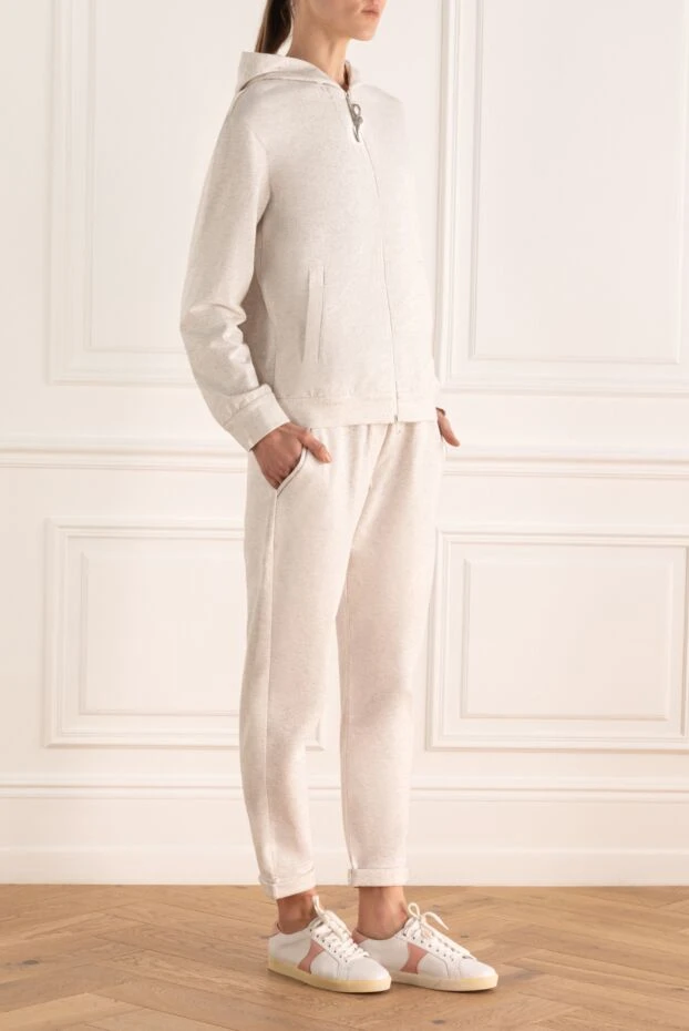 Brunello Cucinelli walking suit made of cotton and elastane white for women 168920 - photo 2