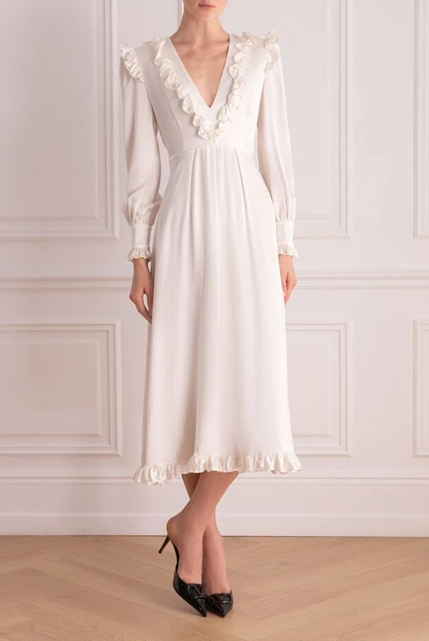 Alessandra Rich жіночі сукня з шовку біла жіноча купити фото з цінами 168944 - фото 2