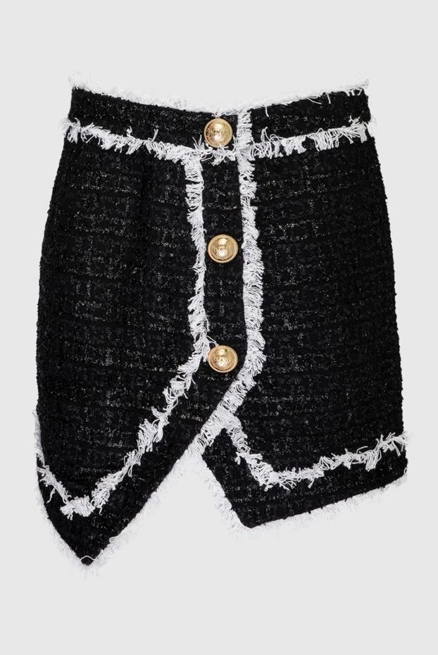 Balmain женские юбка из хлопка и полиамида черная женская купить с ценами и фото 168949 - фото 1