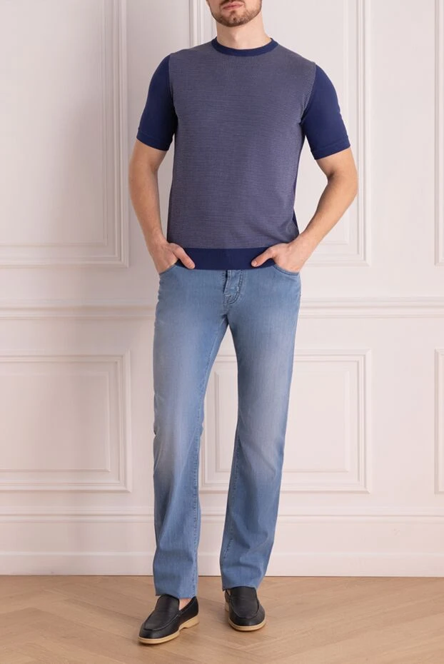 Jacob Cohen man blue jeans for men buy with prices and photos 168967 - photo 2