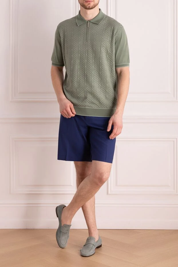 Шорти із вовни сині чоловічі - фото 2