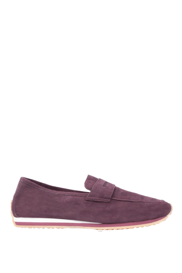 Andrea Ventura man violet suede drivers for men 168985 - photo 1