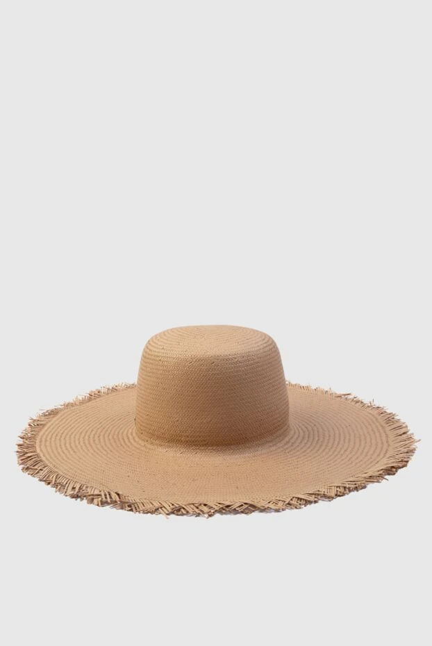 Loro Piana женские шляпка из полиэстра бежевая женская купить с ценами и фото 169004 - фото 1