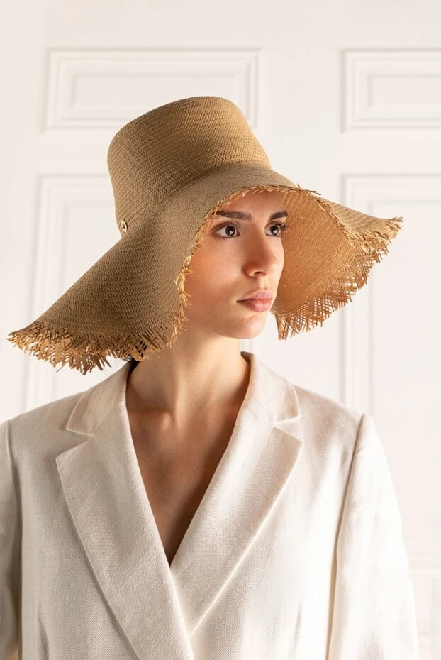 Loro Piana жіночі капелюшок з поліестру бежевий жіночий купити фото з цінами 169004 - фото 2