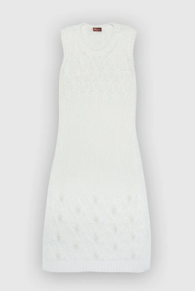 Loro Piana woman white cotton and silk dress for women buy with prices and photos 169015 - photo 1