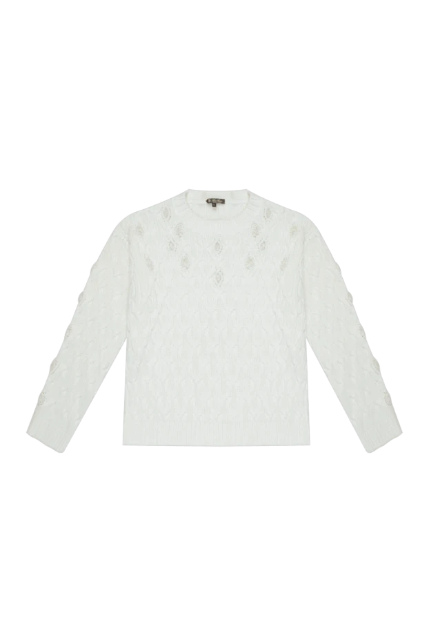 Loro Piana woman white cotton jumper for women buy with prices and photos 169016 - photo 1