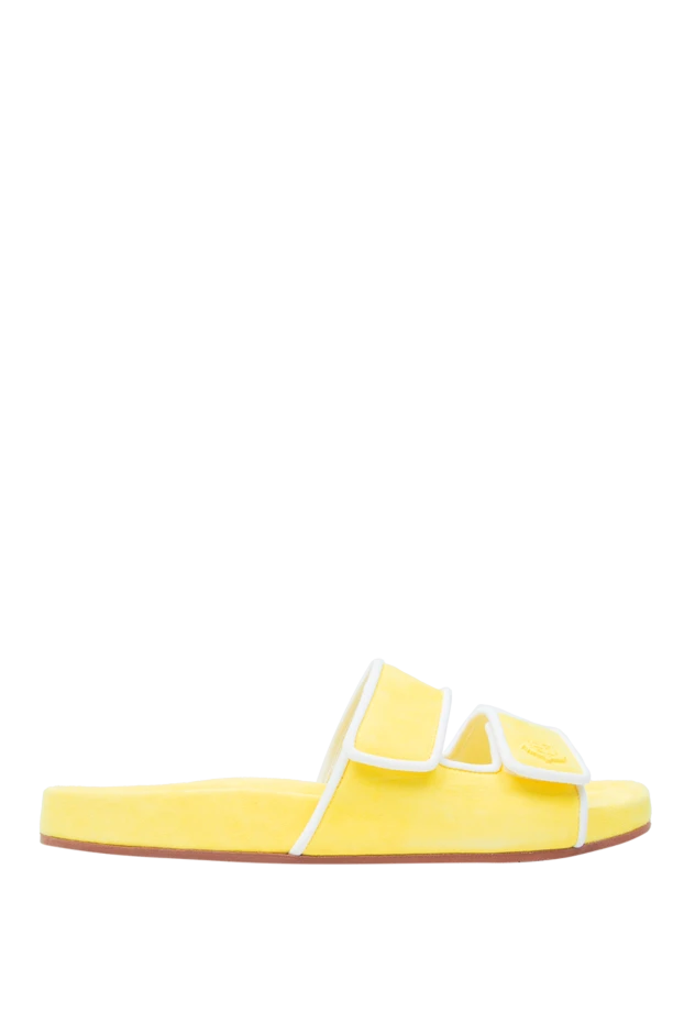 Loro Piana woman yellow suede flip-flops for women buy with prices and photos 169032 - photo 1