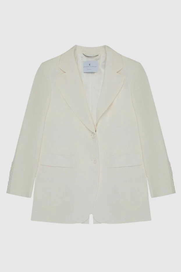 Ermanno Scervino woman white viscose and silk jacket for women buy with prices and photos 169042 - photo 1