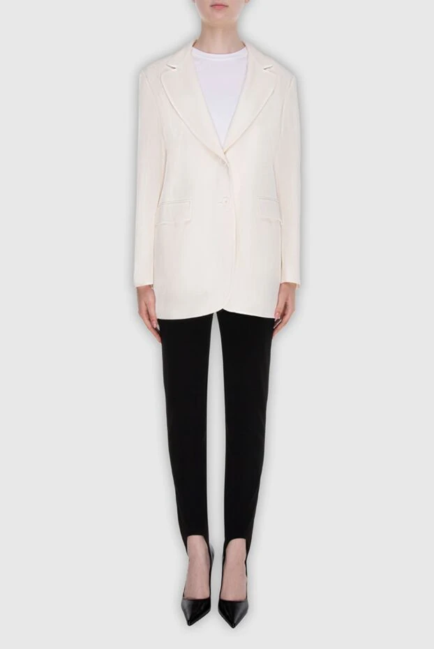 Ermanno Scervino woman white viscose and silk jacket for women buy with prices and photos 169042 - photo 2