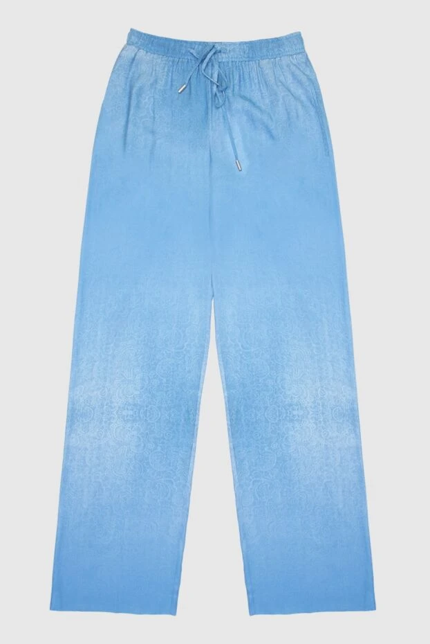 Ermanno Scervino жіночі штани з віскози блакитні жіночі купити фото з цінами 169048 - фото 1
