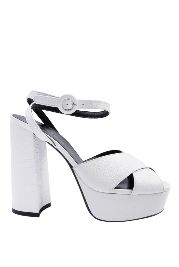 Ermanno Scervino woman white leather sandals for women buy with prices and photos 169053 - photo 1