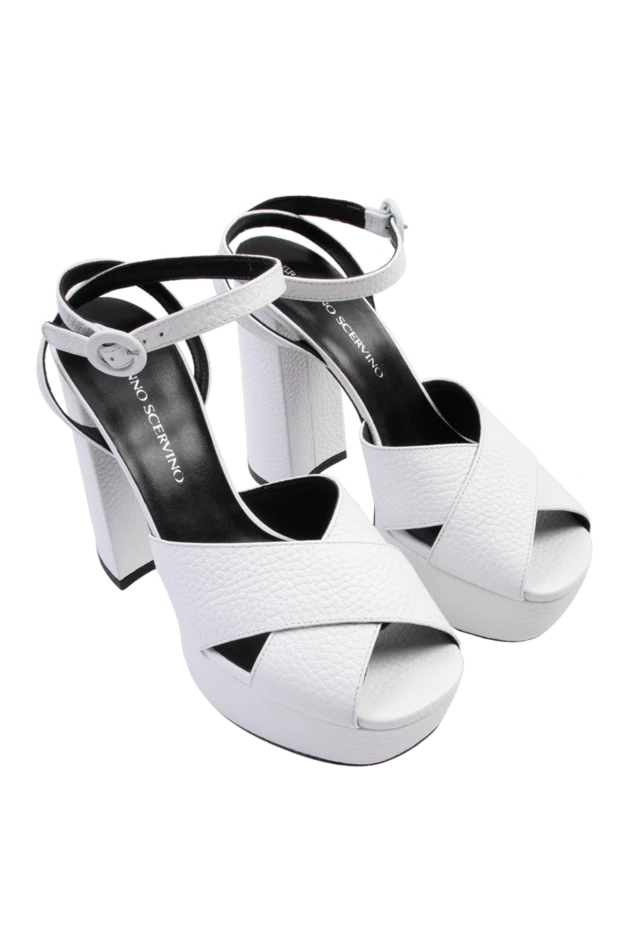 Ermanno Scervino woman white leather sandals for women 169053 - photo 3