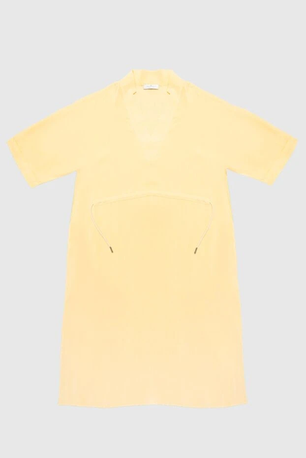 Panicale женские платье из вискозы и шелка желтое женское купить с ценами и фото 169068 - фото 1