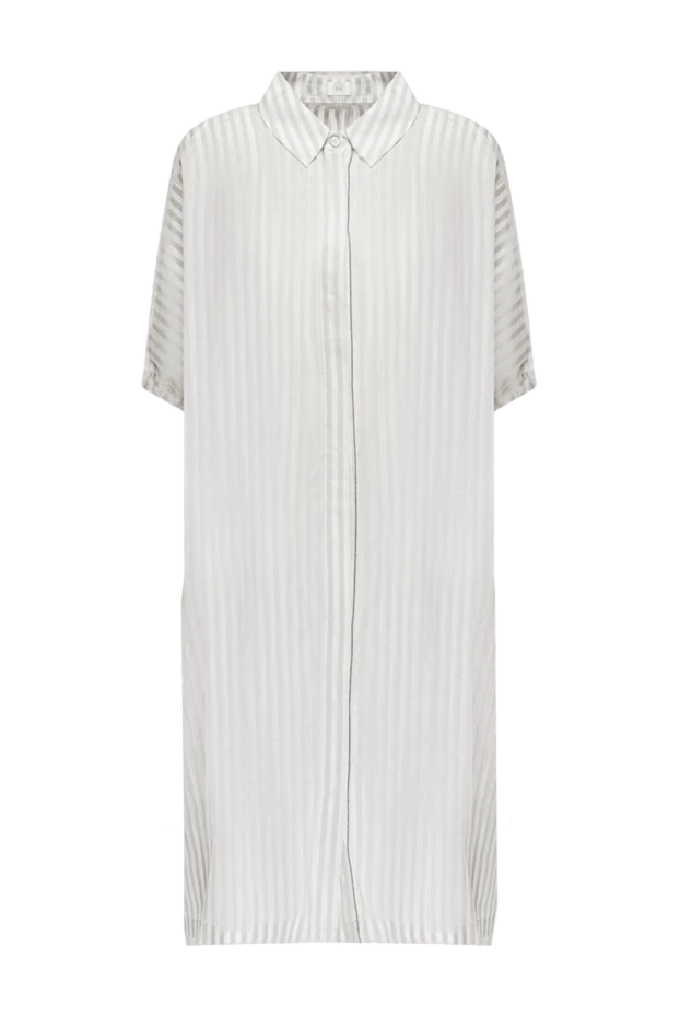 Panicale women's shirt-dress with a striped pattern white 169076 - photo 1