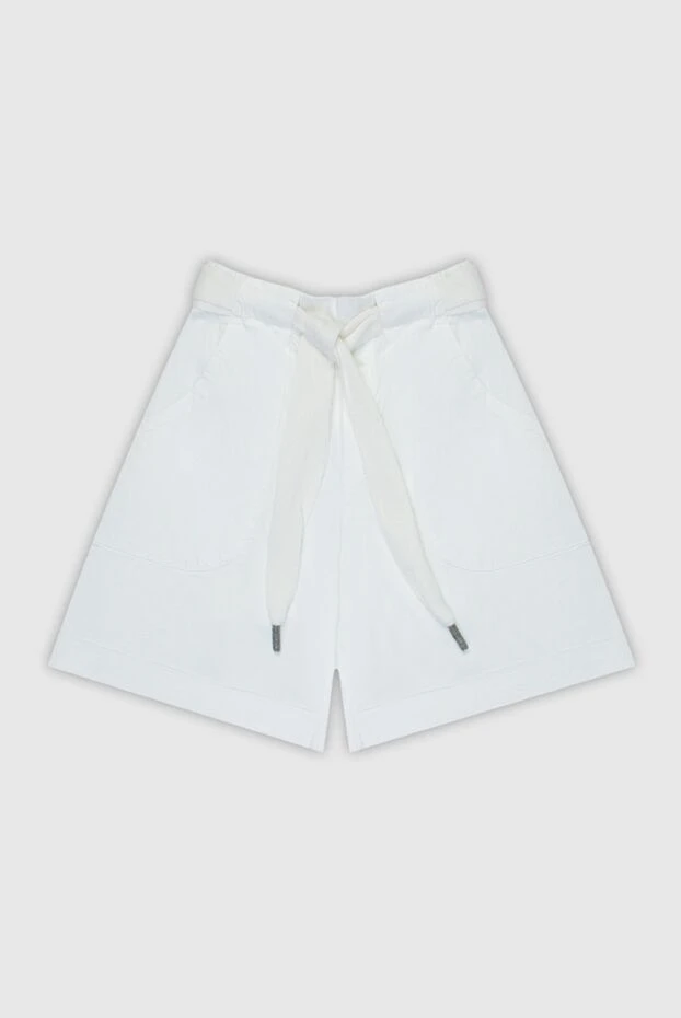 Panicale woman white cotton shorts for women 169084 - photo 1