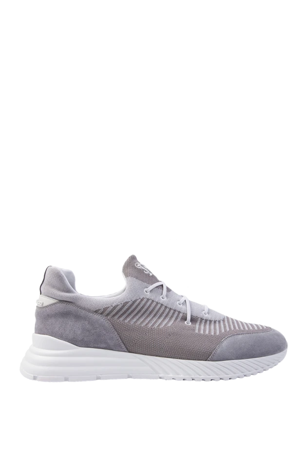Stefano Ricci кросівки з поліестеру та шкіри сірі чоловічі 169107 - фото 1