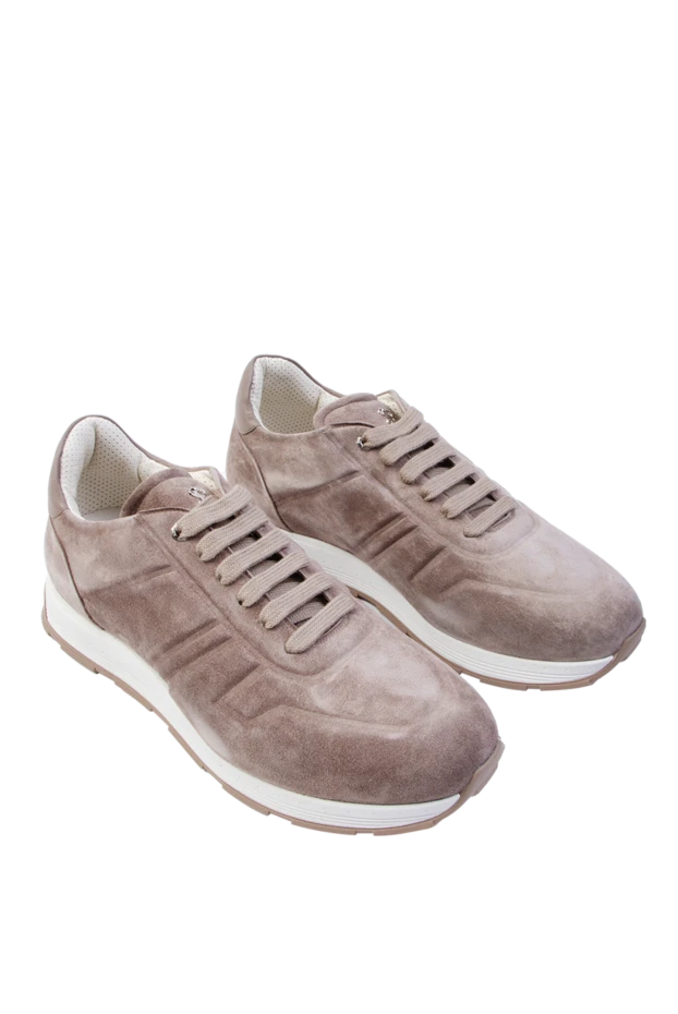 Stefano Ricci beige nubuck sneakers for men 169108 - photo 3