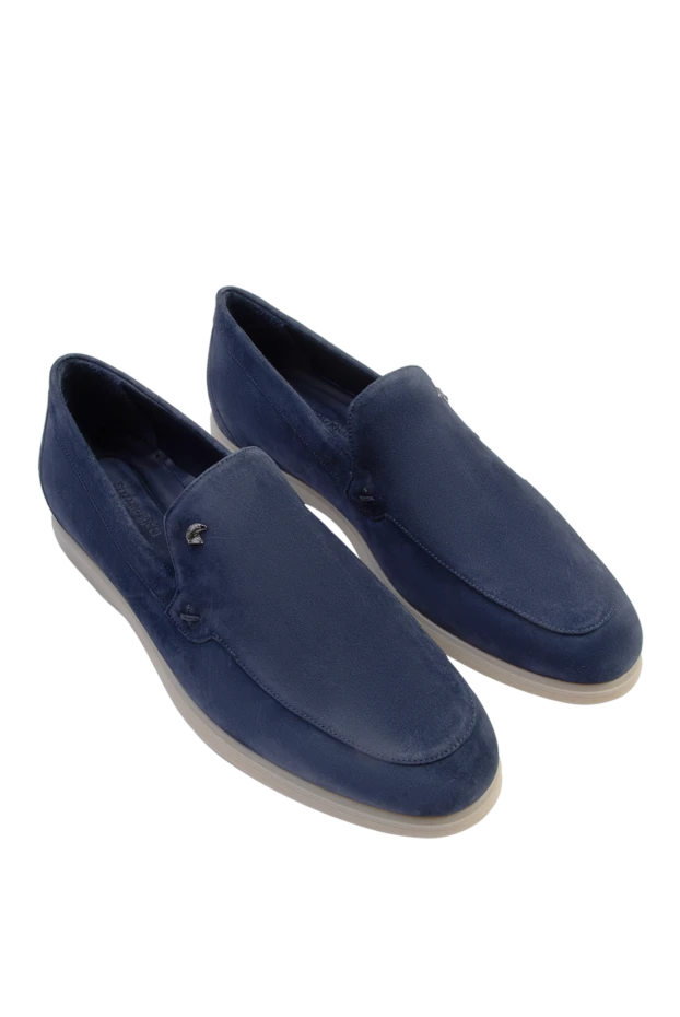 Stefano Ricci blue nubuck loafers for men 169115 - photo 3