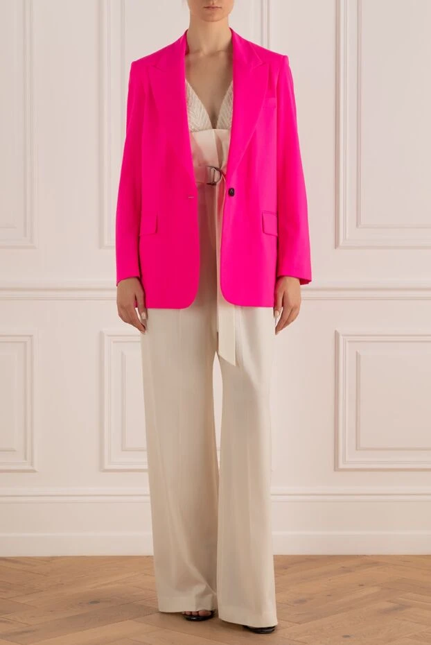 MSGM woman women's pink wool and elastane jacket buy with prices and photos 169135 - photo 2