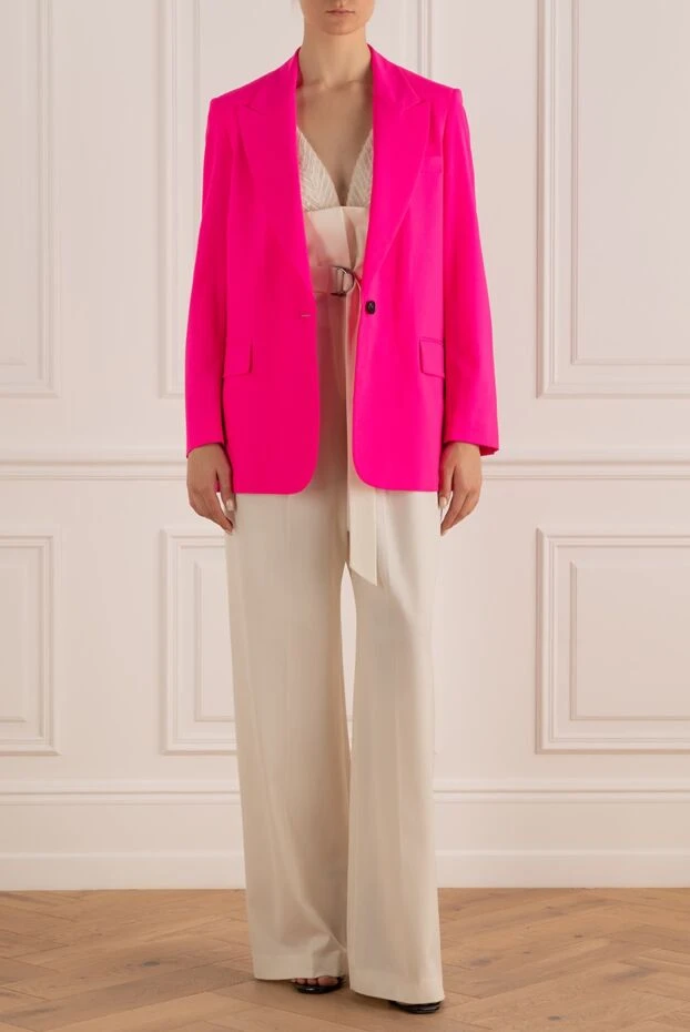 MSGM jacket made of wool and elastane pink for women 195607 - photo 2
