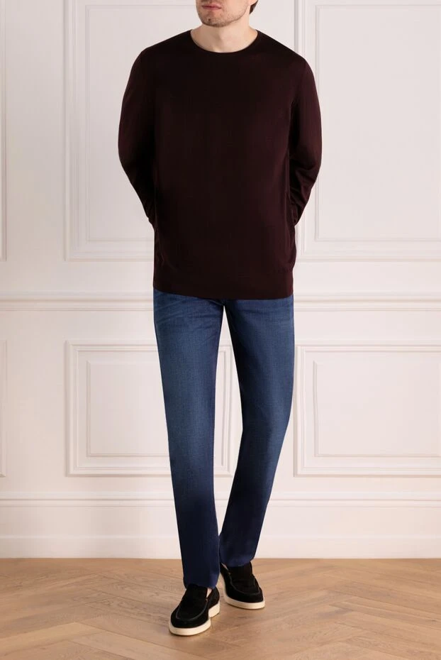 Stefano Ricci джинсы из хлопка и синие мужские джинсы 169141 - фото 2