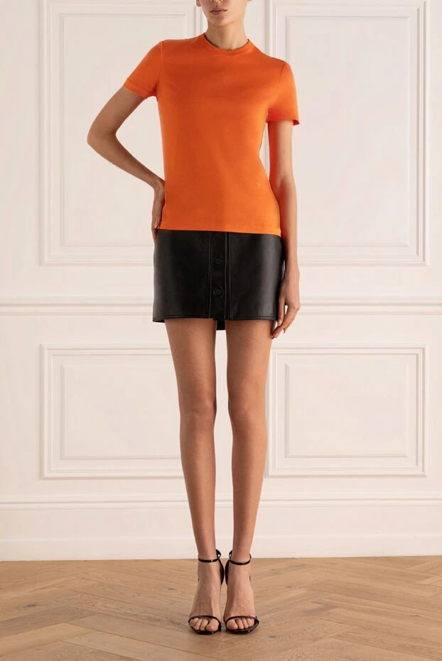 Loro Piana жіночі футболка з бавовни помаранчева жіноча купити фото з цінами 169188 - фото 2