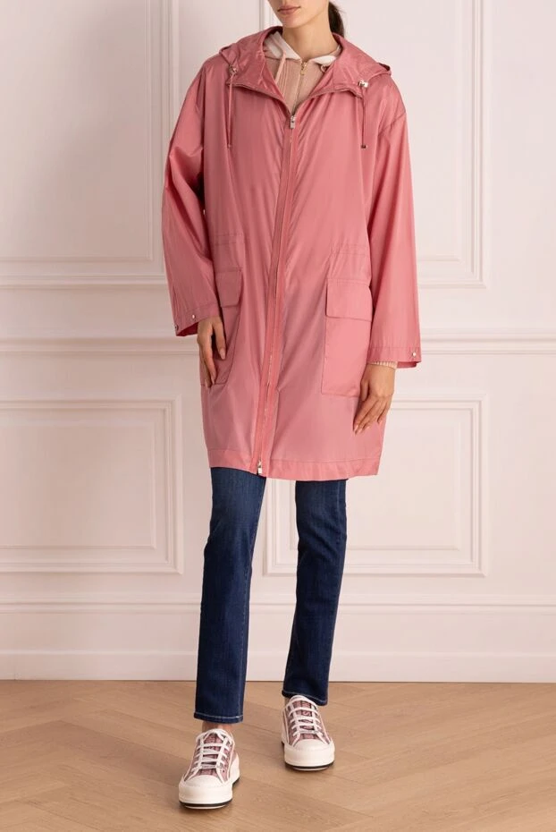 Loro Piana женские куртка из шелка розовая женская купить с ценами и фото 169199 - фото 2