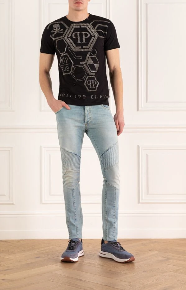 Balmain man blue cotton jeans for men buy with prices and photos 169247 - photo 2