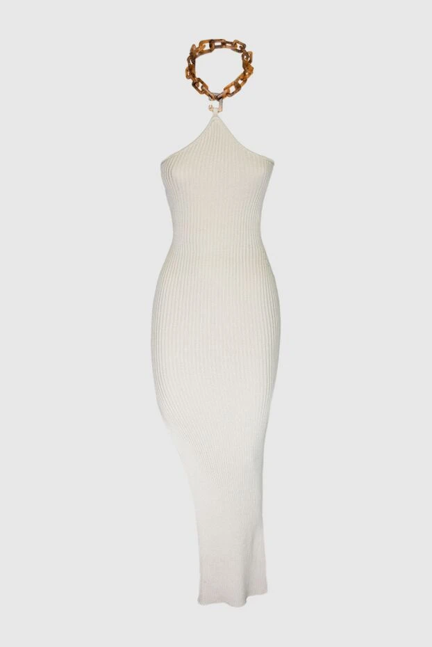 Giuseppe Di Morabito женские платье из хлопка белое женское купить с ценами и фото 169253 - фото 1