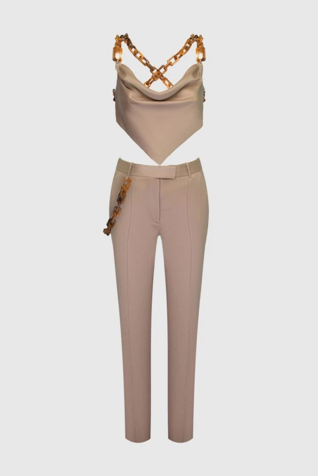 Giuseppe Di Morabito woman beige women's trouser suit made of lyocell and linen buy with prices and photos 169262 - photo 1