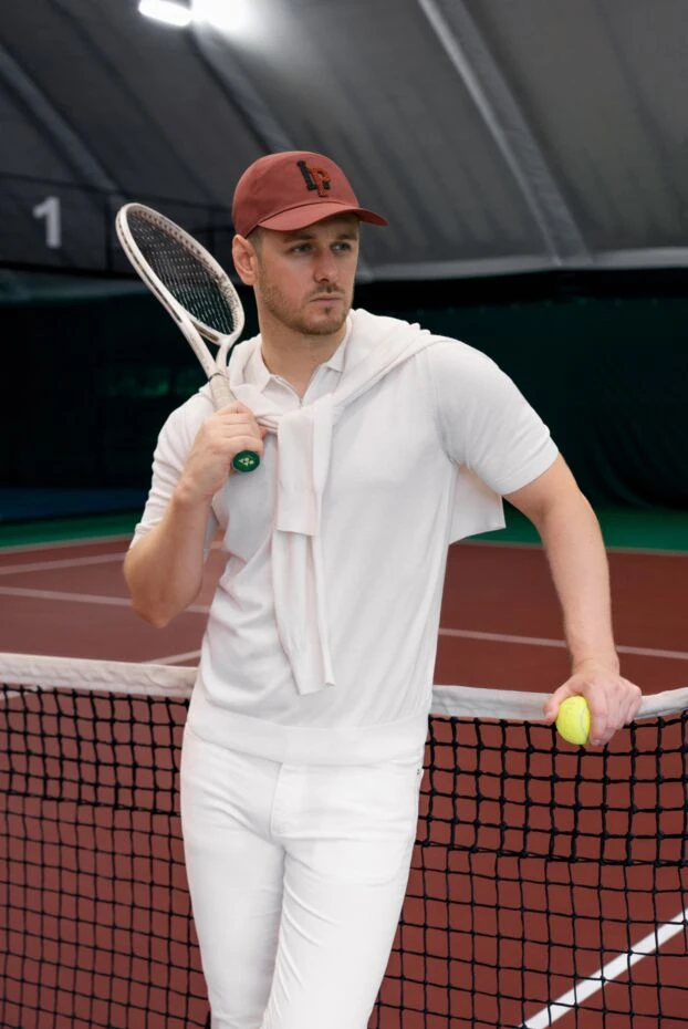 Loro Piana red cotton and polyamide cap for men 169279 - photo 2