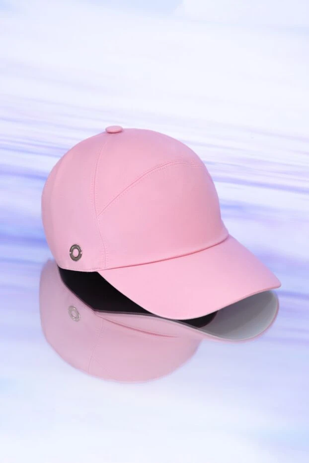 Loro Piana pink women's cap with metal logo 169285 - photo 2